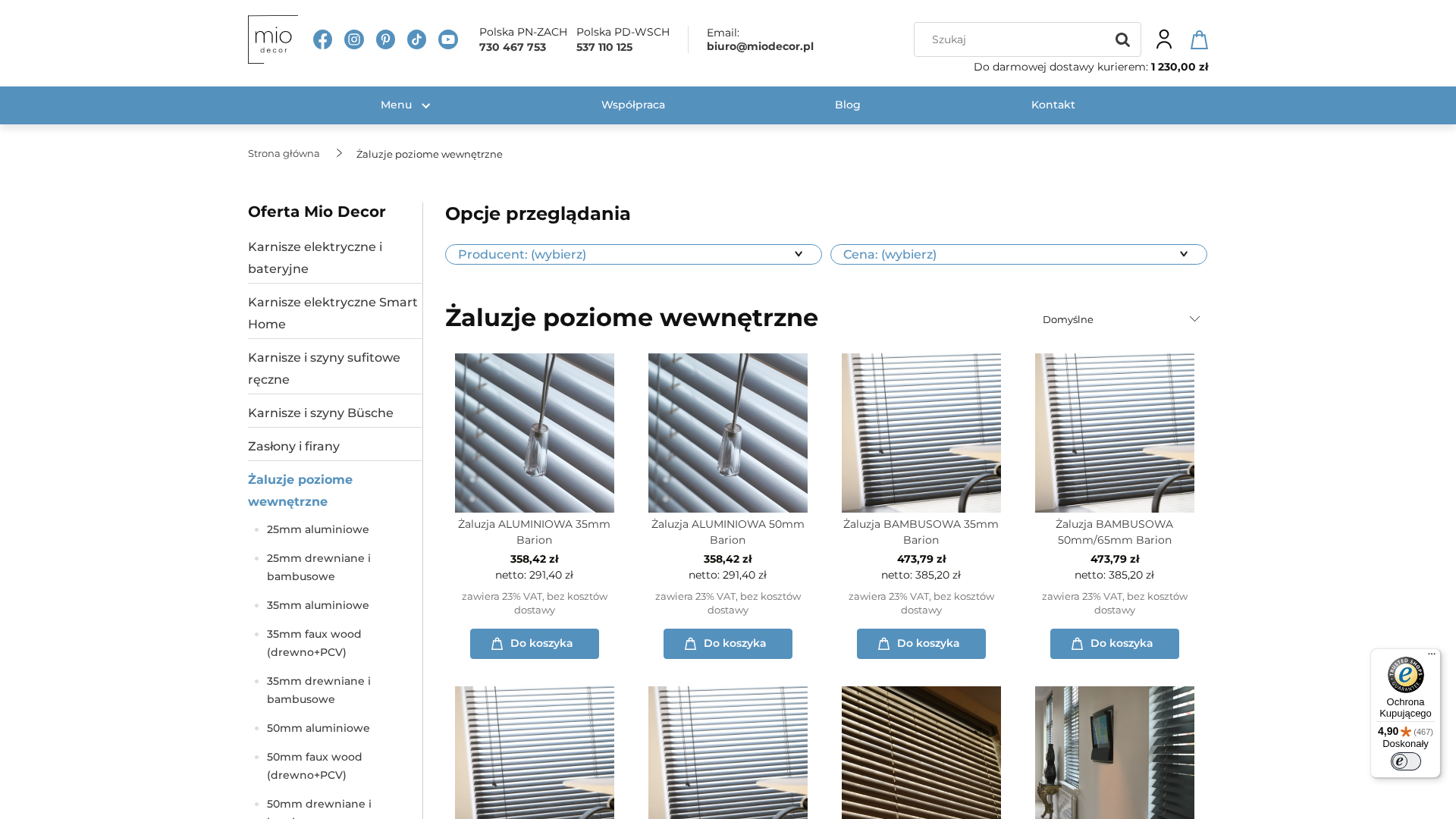 Jakie rodzaje żaluzji poziomych sprawdzą się lepiej w salonie, kuchni i biurze?