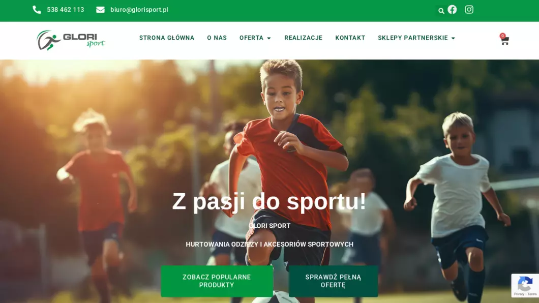 Glori Sport - zrzut ekranu