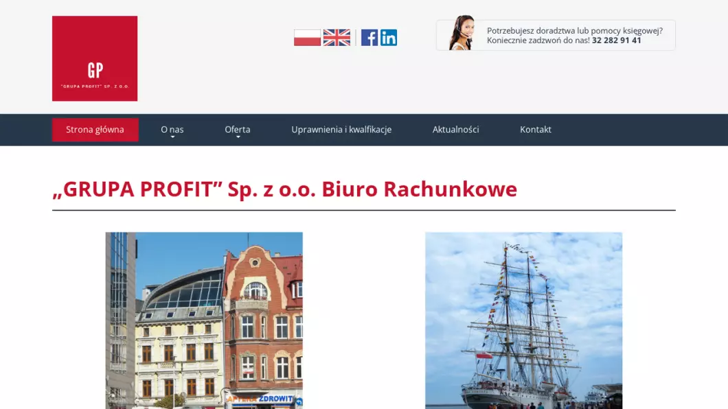 GRUPA PROFIT Biuro Rachunkowe w Gdyni i Bytomiu - zrzut ekranu