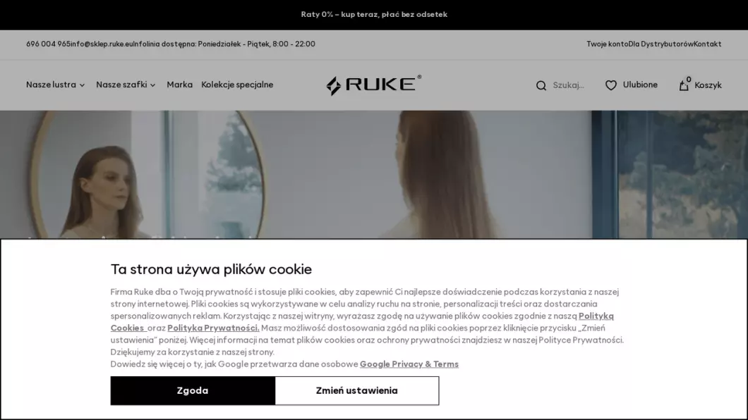 Sklep Ruke - zrzut ekranu