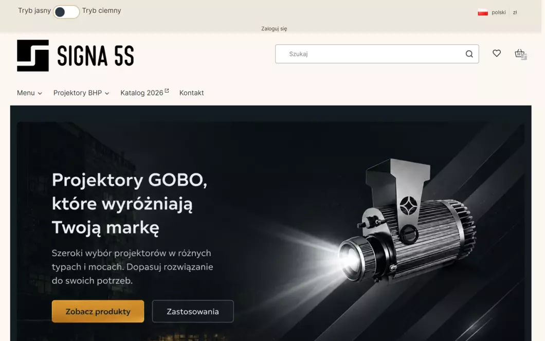 SIGNA 5S - narzędzia 5S - zrzut ekranu